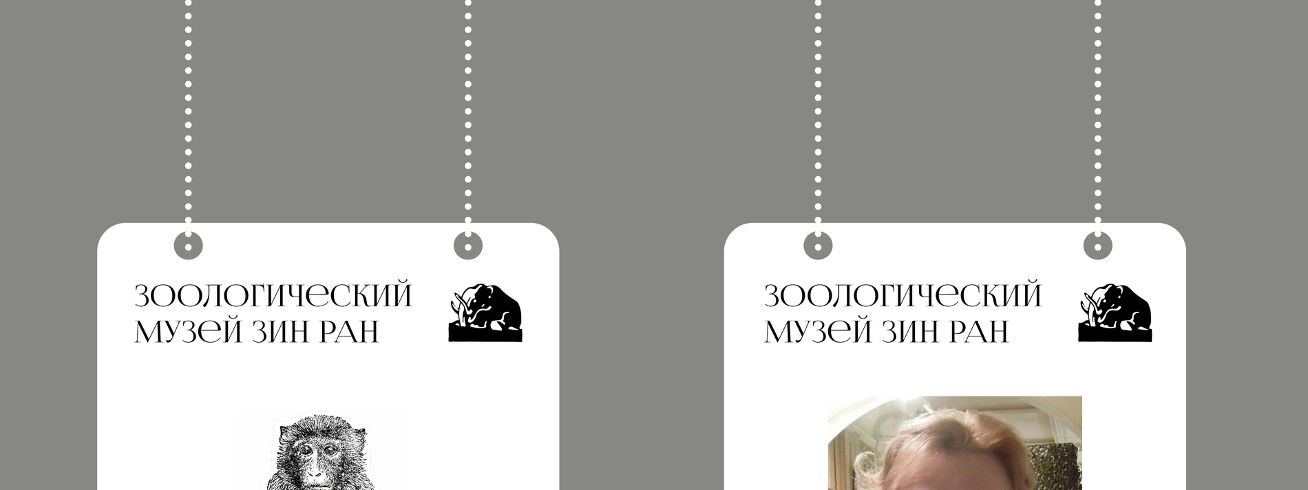 Бейджи сотрудников музея